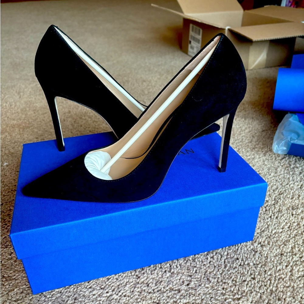 Original Stuart Weitzman Stuart 100 pump suede